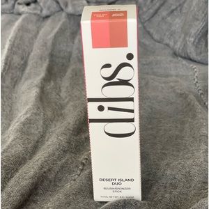 NIB Dibs Desert Island Duo Blush/Bronzer Sticker Makeup
